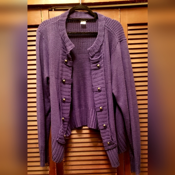 Venus Brass Button Cardigan - Picture 1 of 5